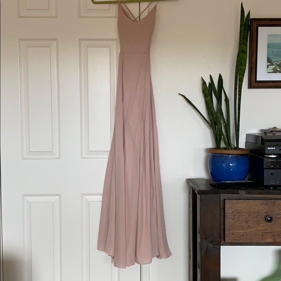 Show Me Your MuMu Dresses & Skirts - Godshaw Goddess Gown -Dusty Blush Crisp